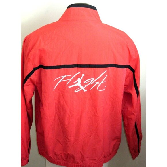 Jordan Men's Essentials Woven Flight Jacket Lobster Red Black Sizes NWT - Picture 2 of 7
